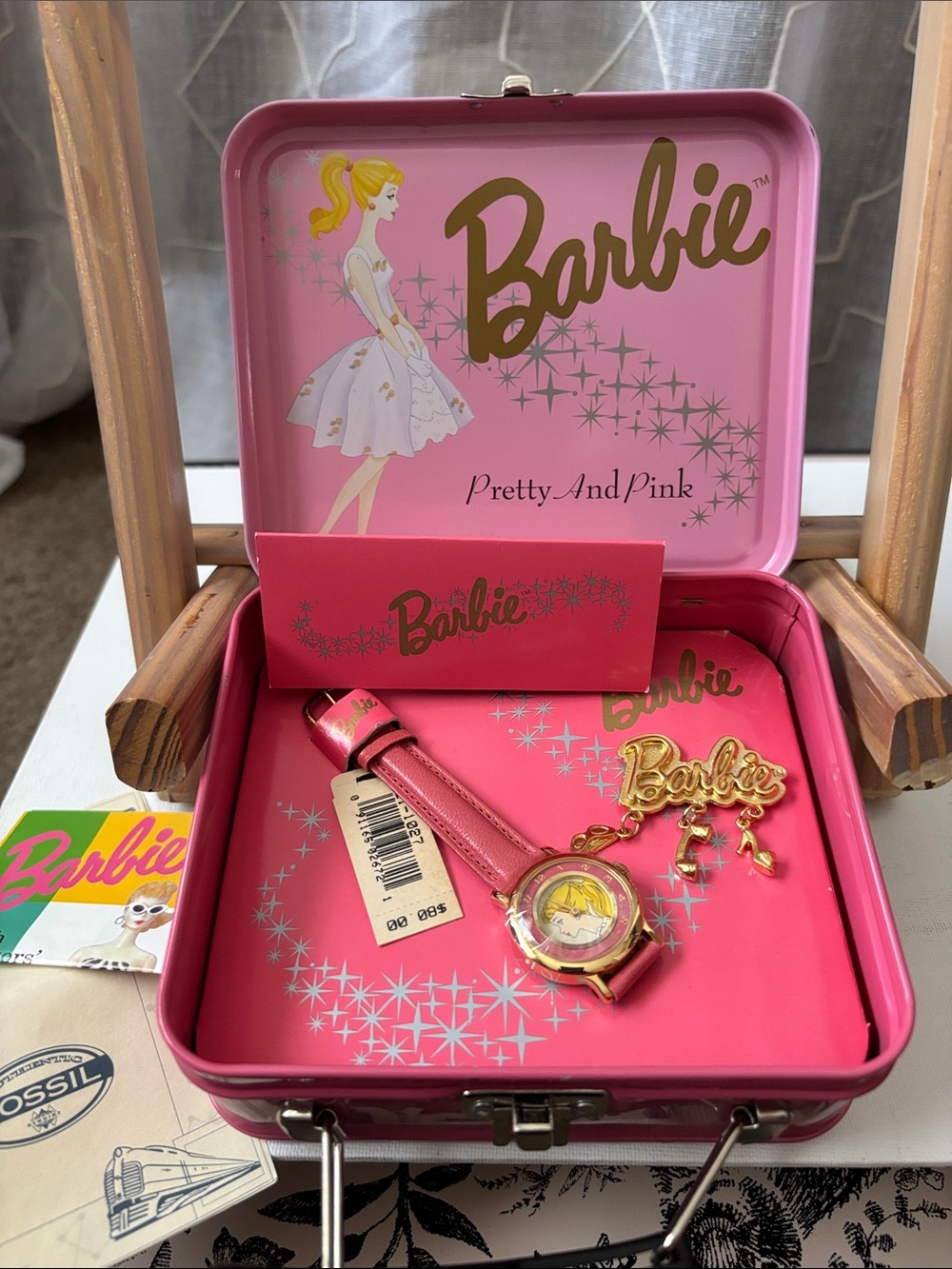 Barbie Vintage 1994 Official “Pretty & Pink” Watch—#04712/20,000. By Fossil